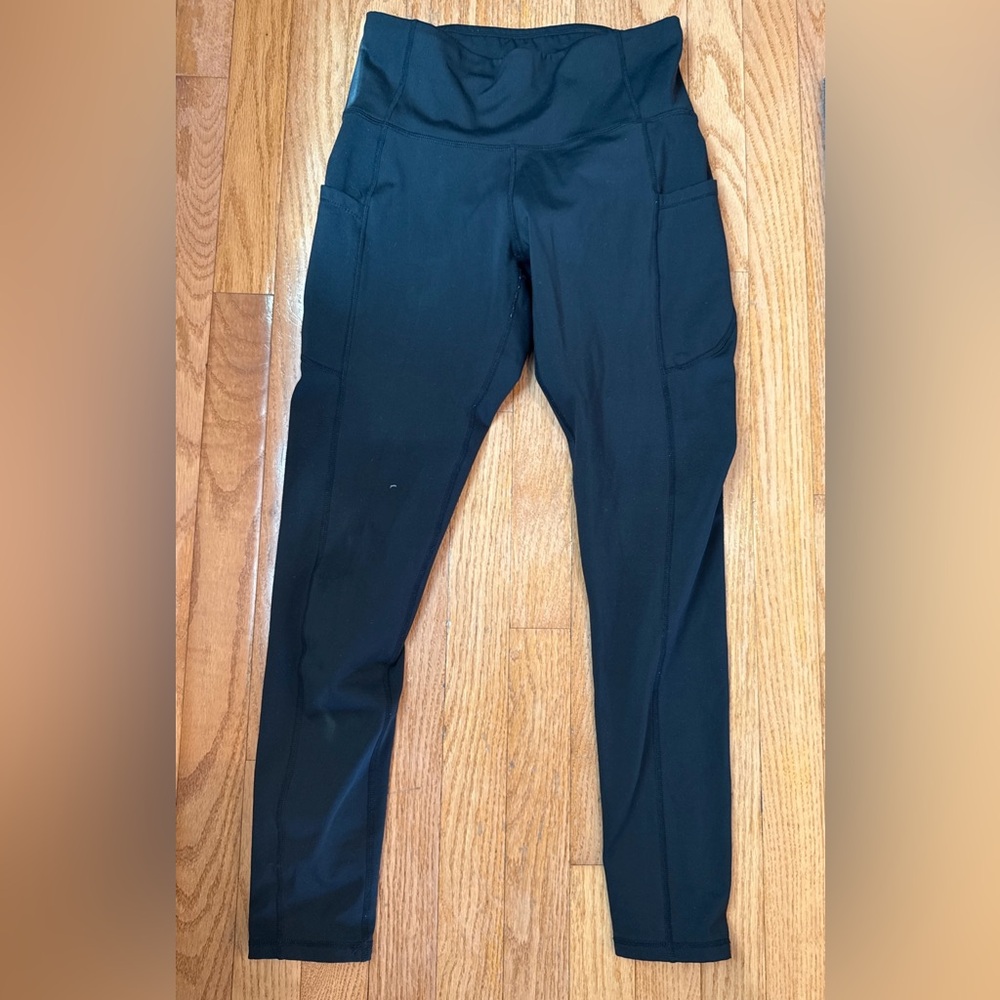 Black athletic Leggings with Pockets
